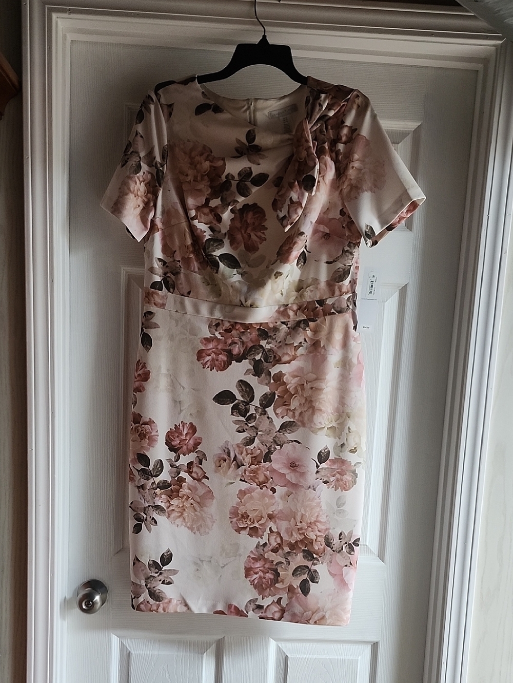 London Times Blush Pink Floral Midi Dress. Final Price